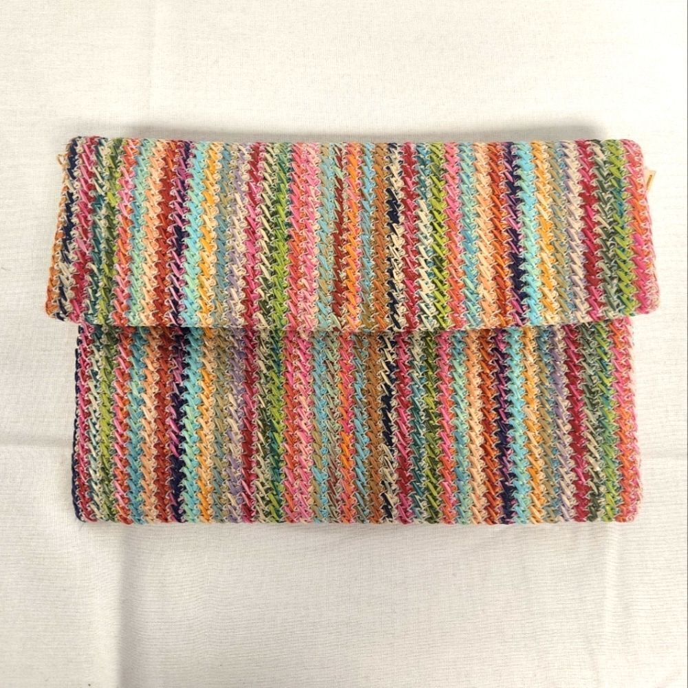 Urban Expressions Multicolored Vegan Handmade Clutch